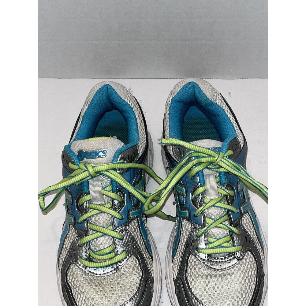 Asics Sneaker Gel Contend 3 Womens 7 Green Silver Running Joggers Shoes - Picture 6 of 11